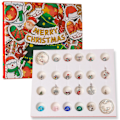 Miniatyrbillede 2 af 2: 2023 Adventskalender med 24 Julegaver til Piger - Modesmykker DIY Armbånd Halskæde Nedtællingskalender Børn Nytår style 5