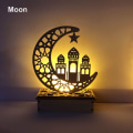 Pikkukuva 1 / 8: LED-puinen seinäkoriste Kuu Tähti MOON Moon