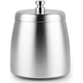 Miniatyrbillede 1 af 5: Vindafvisende askebæger, askebæger i rustfrit stål med låg, Anti-Slip silver
