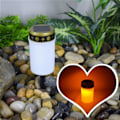 Miniatyrbillede 3 af 5: Hvid Gravlys Til Kirkegård Grav Solenergi Med Belysning Led Gravlys 1. Hvid