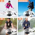 Miniatyrbilde 2 av 5: Sele for GoPro, 5-i-1 for GoPro tilbehørsett, kompatibel med