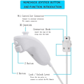 Miniatyrbillede 2 af 5: 2-pak trådløs håndkontrol og Nunchuck til Wii og Wii U-konsol - WELLNGS