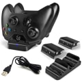 Miniatyrbilde 3 av 5: Ladingstasjon for Xbox One for to kontrollere - med batterier