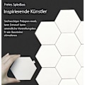 Miniatyrbillede 4 af 5: Hexagon LED-panel - 6 stk RGB Smart LED-panel lamper