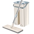 Pikkukuva 3 / 9: 360° Platt Press Mikrofiberplattor Mopphink Set, 1 Moppset + 2 Dynor