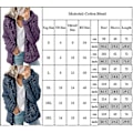 Miniatyrbilde 3 av 3: Dame Fleece Fluffy Hettegenser Langermet Jakke Vinter Varm Teddybjørn Cardigan Army Green Army Green XL