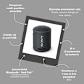 Miniatyrbillede 4 af 5: SONY SRSXB13 - Bærbar højttaler - Bluetooth - Ekstra bas - Vandtæt - 16 timers autonomi - Sort