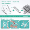 Miniatyrbild 4 av 5: Flexibelt Laptopbord Ergonomiskt Kompakt Bärbart Datorstativ - Julklapp