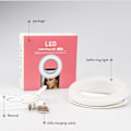 Miniatyrbillede 7 af 7: Mobiltelefon Ringlys med 40 LED og 3 Lysindstillinger