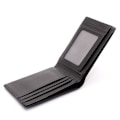 Miniatyrbillede 4 af 4: Pengepung Slim Elegant Bifold Horisontal - Sort black Konstläder