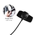Miniatyrbillede 5 af 5: Halsmikrofon Headset Akustisk Øresnegl PTT til Baofeng UV5R 2-vejs Radio Walkie Talkie 0.1