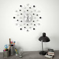 Miniatyrbild 4 av 5: vidaXL Väggklocka med Quartz-urverk 50 cm modern design silver 1000
