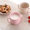 Miniatyrbilde 1 av 4: Tohåndstaks krus i ensfarget drikkekopp Melk Kaffe krus porselen for hjemmet, praktisk og populær Pink