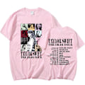 Miniatyrbilde 1 av 2: Taylor Swift The Best Tour Fans T-skjorte Trykt T-skjorte Blus Pullover Topp Vuxen Kolleksjon Gave Rosa 2XL Pink