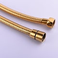 Miniatyrbillede 4 af 4: 1,5 m (59 tommer) Anti-Kink Fleksibel Guld Bruseslange Rustfrit