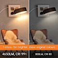 Miniatyrbilde 5 av 5: 6-pak R7s Halogenlampe 118mm 230W Dimbar 230V 4650lm 2800K Varmhvit Energisparende Wolfram Lineære Lamper Floodlight J118 [Db] 118mm