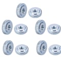 Miniatyrbilde 1 av 5: 10ST Runde Muttere Metrisk Grovgjenge Sett 10PCS 10PCS