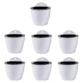Pikkukuva 1 / 5: 7pack/lot Premium Resin itsekasteltava kasvi- ja kukkaruukku, tyylikäs white 110