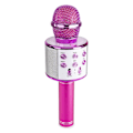 Miniatyrbillede 5 af 5: Karaoke mikrofon med højttaler og Bluetooth pink 320