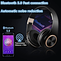 Pikkukuva 1 / 5: Brusreducering Trådlösa hörlurar Bluetooth headset, trådlöst och trådbundet Dual-Mode Smart Bluetooth Subwoofer Bluetooth 5.1 Mobildator blå