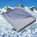 Køletæppe til varme sovende, tyndt let åndbart blødt dobbeltsidet forbedret køletæppe til sommer, lindring af nattesved-FA- Blue