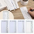 Miniatyrbilde 10 av 10: Sjekklist Dagsplanlegger Selvdisiplin Punch Card TO-DO LISTE To Do List