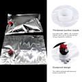 Miniatyrbild 4 av 6: Generisk vattenpåse med stor kapacitet färskhållbar bärbar rödvinsbehållare vakuumförseglad aluminiserad fjärilsventil bag-in-box 5L-2PCS