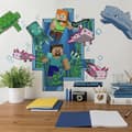 (Set med 1) 79*30cm Creeper Väggdekal, Minecraft Hoppar Bort (C)-FA-