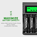 Miniatyrbillede 1 af 5: Genopladeligt batteri hurtigoplader, LCD til Ni-MH/Ni-CD AA/AAA, uafhængig kortplads og USB hurtigopladning