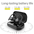 Pikkukuva 5 / 5: 20 tunnin toistoaika Uinti Vedenpitävät Bluetooth-kuulokkeet Dual Wear Langattomat urheilukuulokkeet Tws Ipx7 -kuulokkeet Stereo black