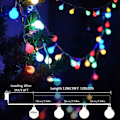 Miniatyrbild 3 av 5: 15M/49ft 120 LED Globe String Lights Vattentät