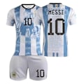 Miniatyrbilde 1 av 5: MIA MI Messi Camiseta No10 Fotballtrøye Boy Kid T-Shirt Set Voksen Sportsklær Jente Sportsdrakt Beskyttelsesklær Cosplay Kit E3 E3 24