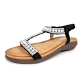 Miniatyrbillede 6 af 6: Lunar Dam/Dam Tancy Pärlsandaler 4 UK Sort 4 UK Black