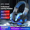 Miniatyrbild 2 av 5: Spelheadset för dator/PS4 blå blå blue