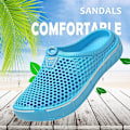 Miniatyrbillede 5 af 6: Unisex Træsko Casual Toffler Hurtigtørrende Sandaler Lyseblå Light blue 42