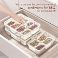 Pikkukuva 2 / 5: Delad Serverausvati Lokilla ja Kahvalla Snackle Box Charcuterie Säiliö Kannettava Välipala-alusta O-XF6-