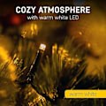 Miniatyrbillede 2 af 6: Klassisk varm hvid LED-lysstreng, 10 meter lang, 220 V med stik