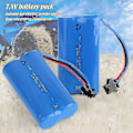 Miniatyrbillede 3 af 5: 7.4v 1200mah lithium batteri erstatningsbatteri til fjernstyret bil
