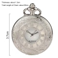 Miniatyrbilde 2 av 10: Steampunk vintage stil kvarts lommeur med kjede 5