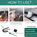 Miniatyrbillede 5 af 5: 4-pak Luftfrisker Adapter til Tesla Model 3 / Y 2017-2023 Luftventil Clips Friskere Holder med Afstandsstykker Centerkonsolholder