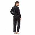 Miniatyrbilde 2 av 2: Dame Pyjamas Set Kvinner Silke Satin Pyjamas Set pJ Sets Lang