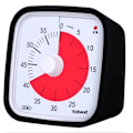 Miniatyrbillede 1 af 5: Visuel Timer 60min - klasseværelse skole for børn Sort black 150