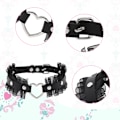 Miniatyrbillede 3 af 5: Choker Halskæde Punk Rock Gotisk Hjerte Choker Halskæde