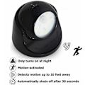 Miniatyrbild 3 av 3: Utomhusvägglampa med rörelsesensor LED-utomhuslampa Sladdlös batteridriven lampa 360 graders rotation och lutning