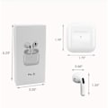 Miniatyrbilde 4 av 5: Pro 5 iPhone og Android Kompatible Bluetooth-hodetelefoner, Trådløse Bluetooth-hodetelefoner, Kompakte og Utsøkte, Lettlest å Bære, Hvite