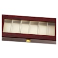Miniatyrbild 3 av 4: Watchbox Klockbox i trä för 6 klockor med fönster - Rosenträ 789