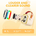 Miniatyrbillede 3 af 7: Karaokemaskine til børn og voksne, bærbar Bluetooth Mini Karaoke Mikrofon Sang højttaler med 2 mikrofoner og lys, legetøj White