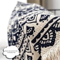 Miniatyrbild 3 av 4: Boho-stil bomullsmatta - flerfärgad - 90 cm
