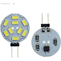 Miniatyrbillede 2 af 5: 10-pak G4 9 LED SMD 5730 12V AC/DC Dobbelkanal Base Forsænket Loft Indbyggede LED-pærer 20W Halogenpære Erstatning-FA6-