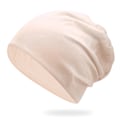 Miniatyrbillede 1 af 6: Kvinde Mænd Smart Hue Tynd Hip-hop Blød Stræk Slouchy Skull Cap Ny beige